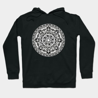 Eye of Watchers II - Black and White - Sunweaver Hoodie